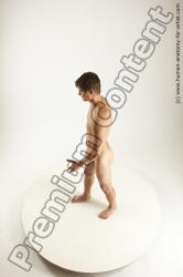 Nude Man White Standing poses - ALL Athletic Short Black Standing poses - simple Multi angles poses Realistic